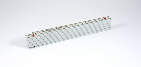 Longlife Kunststoffmeter Composite 2m hellgrau