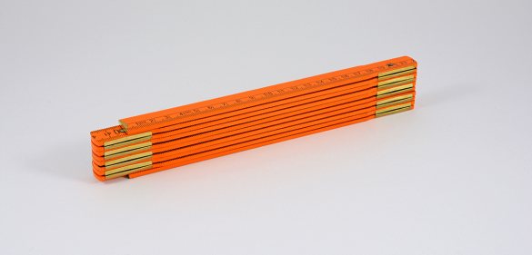 metrauer mètre en bois CLASSIQUE 2m orange
