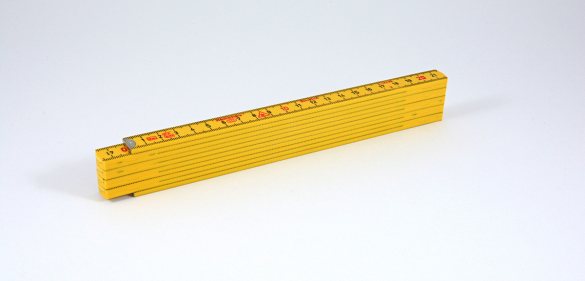 Hultafors Kunststoffmeter Metall 2m gelb